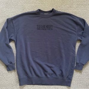 Taylor Swift The Eras Tour Washed Blue Sweatshirt - Size Large